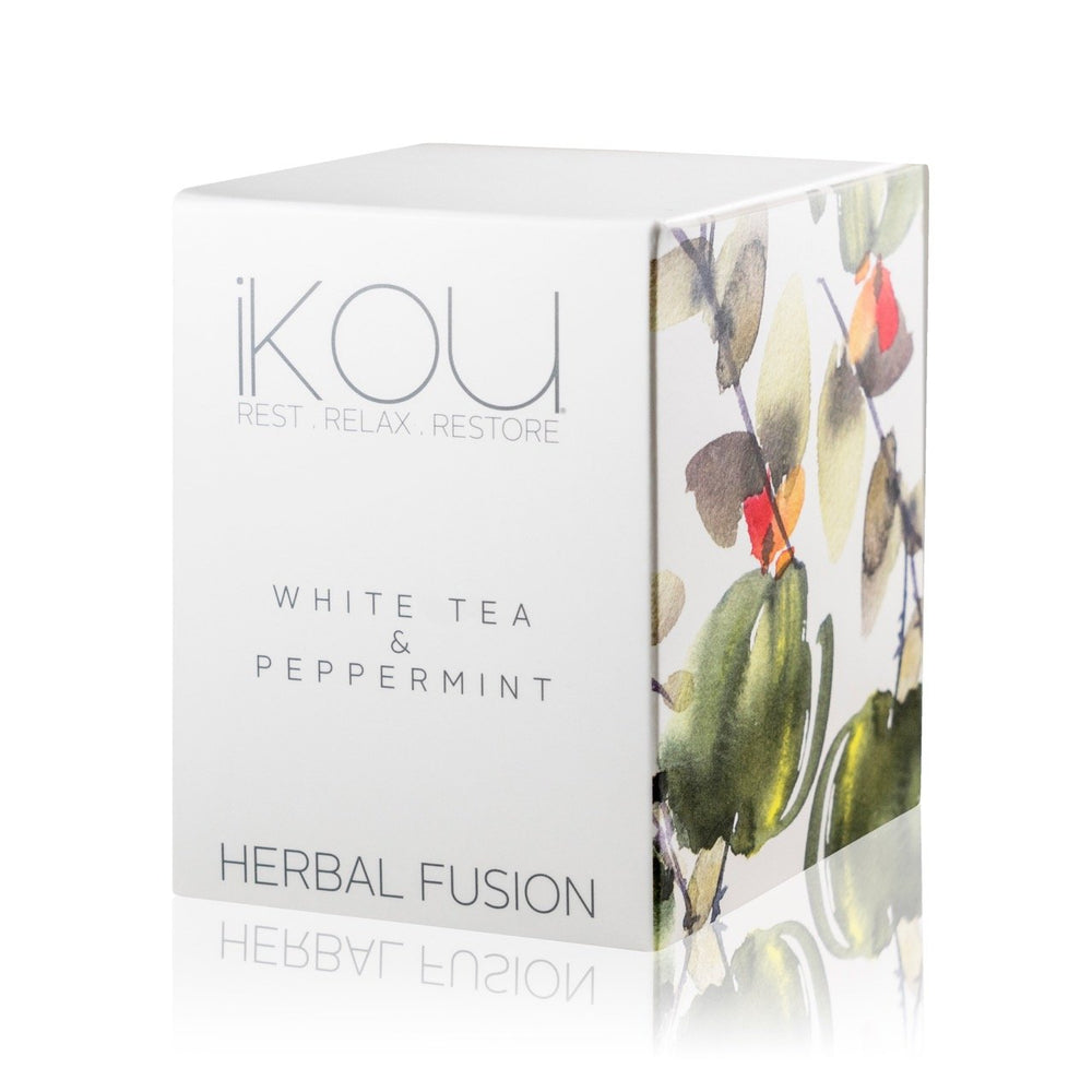 WHITE TEA & PEPPERMINT HERBAL FUSION 35g - iKOU