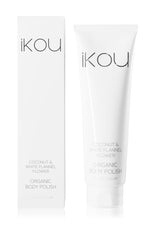 COCONUT & WHITE FLANNEL FLOWER ORGANIC BODY POLISH - iKOU